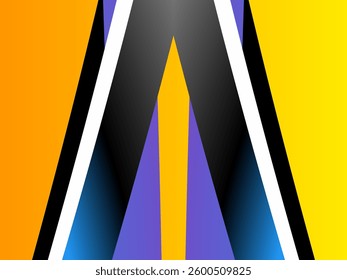 SIMPLE dual tone DYNAMIC LINE art design with aesthetic colourful background for book cover or wedding invitation