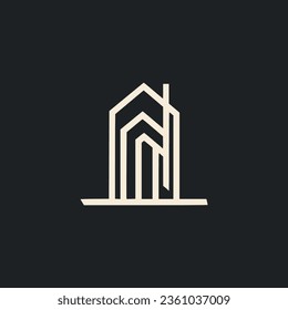 simple dubai design agency logo vector illustration template design