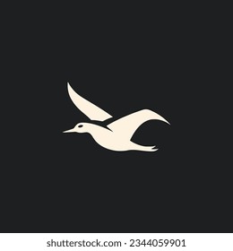 diseño de la plantilla de ilustración del logotipo de la tienda de caza de patos simples