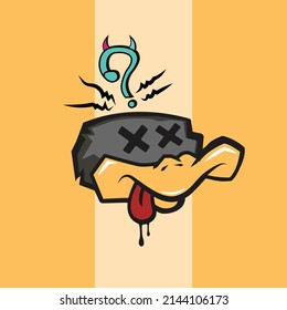 simple Duck vector art. simple Vector art. Duck design.