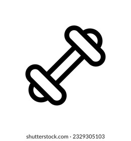 Simple Dumbbell icon. The icon can be used for websites, print templates, presentation templates, illustrations, etc