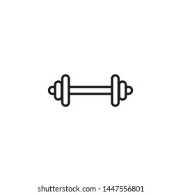 Simple dumbbell isolated on white background EPS Vector