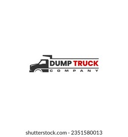 A simple dump truck logo features a minimalist design that captures the essence of a dump truck's functionality. It a suitable choice for businesses related to construction or heavy equipment services