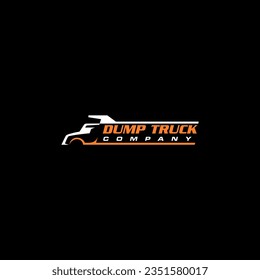 A simple dump truck logo features a minimalist design that captures the essence of a dump truck's functionality. It a suitable choice for businesses related to construction or heavy equipment services