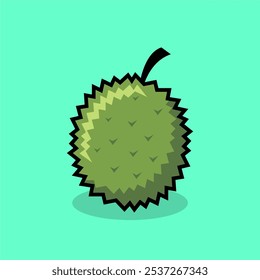 vetor de ilustração de fruta simples durian