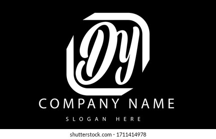Simple DY initial Logo designs template artwork