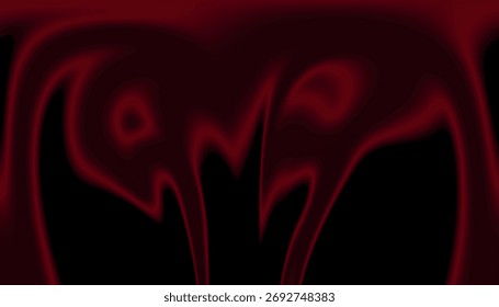 Efeito de brilho vermelho escuro simples e dinâmico em um plano de fundo de arte digital suave.