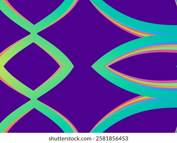 SIMPLE DYNAMIC LINE art design with aesthetic colourful background