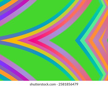 SIMPLE DYNAMIC LINE art design with aesthetic colourful background