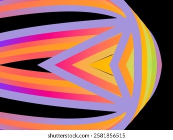 SIMPLE DYNAMIC LINE art design with aesthetic colourful background