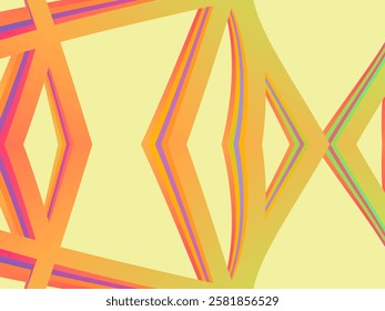 SIMPLE DYNAMIC LINE art design with aesthetic colourful background