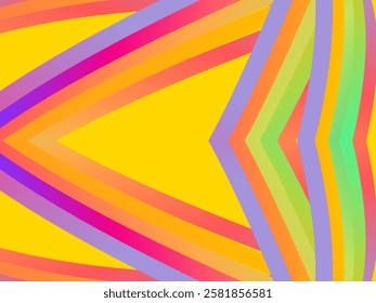 SIMPLE DYNAMIC LINE art design with aesthetic colourful background