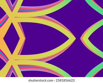 SIMPLE DYNAMIC LINE art design with aesthetic colourful background