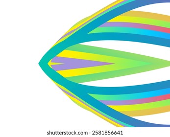 SIMPLE DYNAMIC LINE art design with aesthetic colourful background