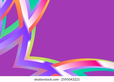 SIMPLE DYNAMIC LINE art design with aesthetic colourful background