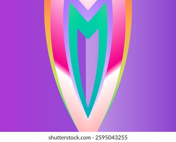 SIMPLE DYNAMIC LINE art design with aesthetic colourful background