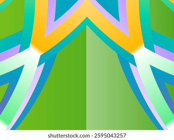 SIMPLE DYNAMIC LINE art design with aesthetic colourful background