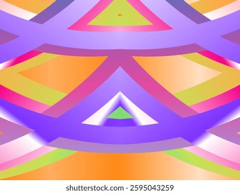 SIMPLE DYNAMIC LINE art design with aesthetic colourful background