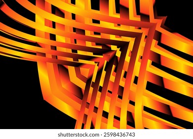 SIMPLE DYNAMIC LINE art  design with aesthetic gradient colourful shape