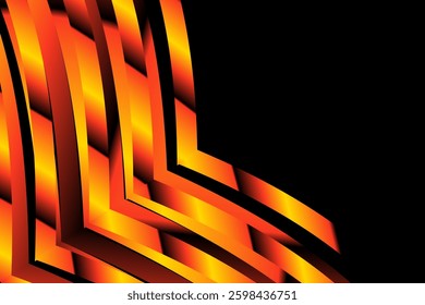 SIMPLE DYNAMIC LINE art  design with aesthetic gradient colourful shape