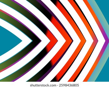 SIMPLE DYNAMIC LINE art  design with aesthetic gradient colourful shape