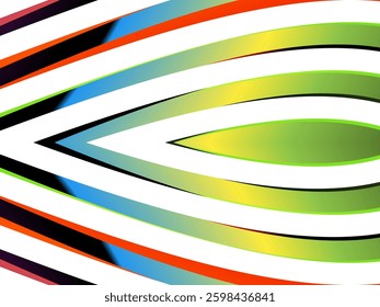 SIMPLE DYNAMIC LINE art  design with aesthetic gradient colourful shape