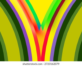 SIMPLE DYNAMIC LINE art design with aesthetic colourful background