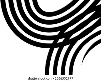 SIMPLE DYNAMIC LINE design with aesthetic black and white background