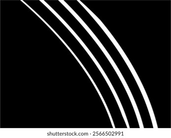 SIMPLE DYNAMIC LINE design with aesthetic black and white background