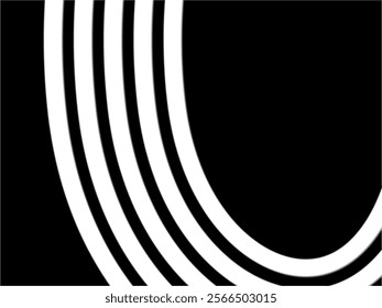 SIMPLE DYNAMIC LINE design with aesthetic black and white background