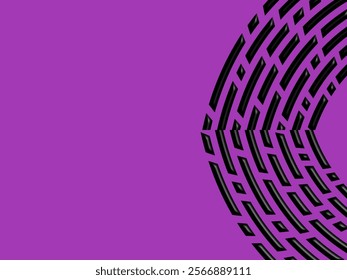 SIMPLE DYNAMIC LINE design with aesthetic  purple background
