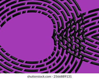 SIMPLE DYNAMIC LINE design with aesthetic  purple background