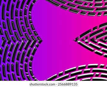 SIMPLE DYNAMIC LINE design with aesthetic  purple background