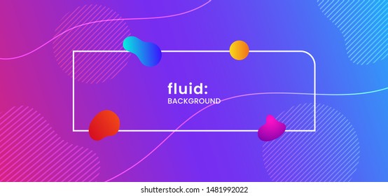Simple dynamic liquid geometric shape background design with stripe line element vector illustration.