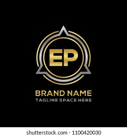 Simple E initial Logo design template vector illustration