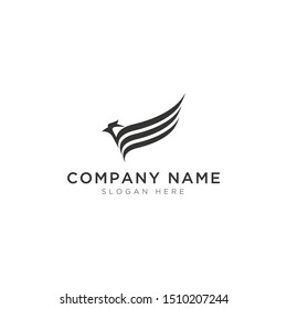 Simple eagle abstract Logo Template Design Vector, Emblem, Design Concept, Creative Symbol, Icon