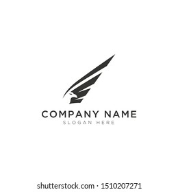 Simple eagle abstract Logo Template Design Vector, Emblem, Design Concept, Creative Symbol, Icon