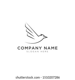 Simple eagle abstract Logo Template Design Vector, Emblem, Design Concept, Creative Symbol, Icon