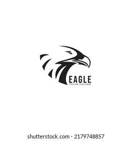 the simple eagle head logo