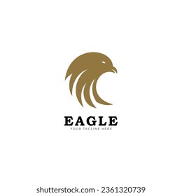 the simple eagle head logo