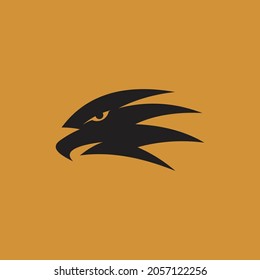 simple eagle head logo. vector illustration for business logo or icon