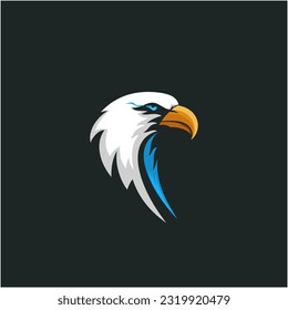 Simple Eagle Head Vector Design Illustration. Modern Logos.