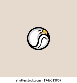 simple eagle icon logo vector illustration