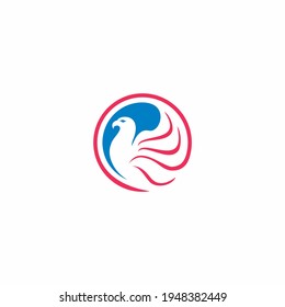 simple eagle icon logo vector illustration