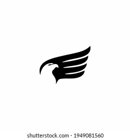simple eagle icon logo vector illustration
