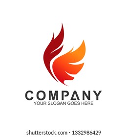 simple eagle logo design template