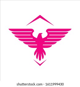 simple eagle logo design vector for poerfull company concept illustration