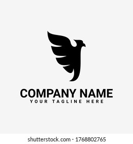 Simple Eagle Logo Design Vector Stock Vector (Royalty Free) 1768802765 ...