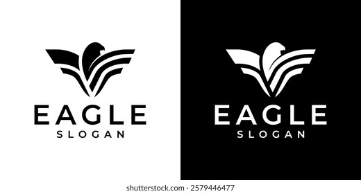 Simple Eagle Logo Design Vector.