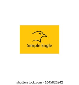 Simple eagle logo template vector icon design